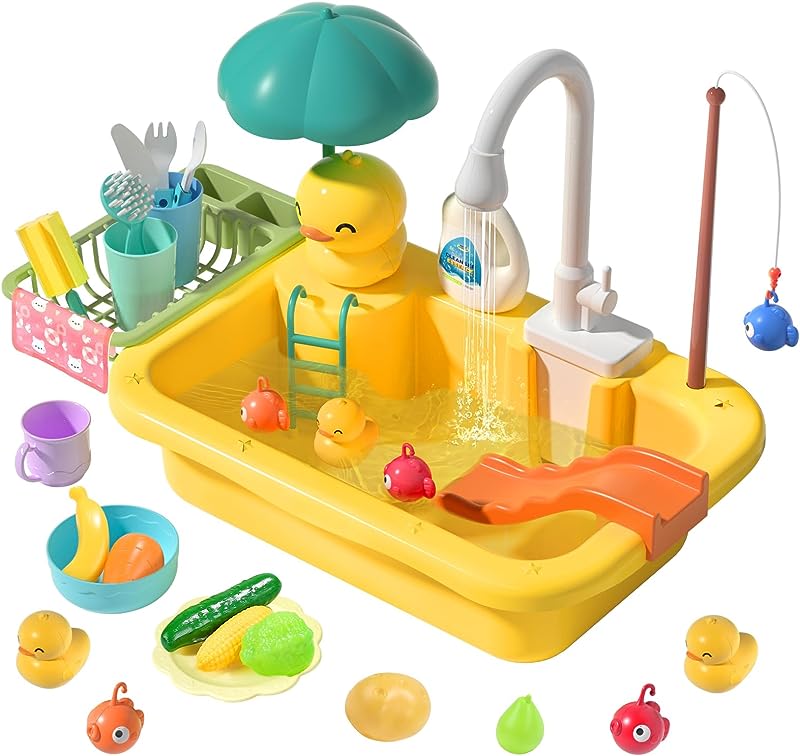 XINGE 洗碗池玩具套装 黄鸭款
