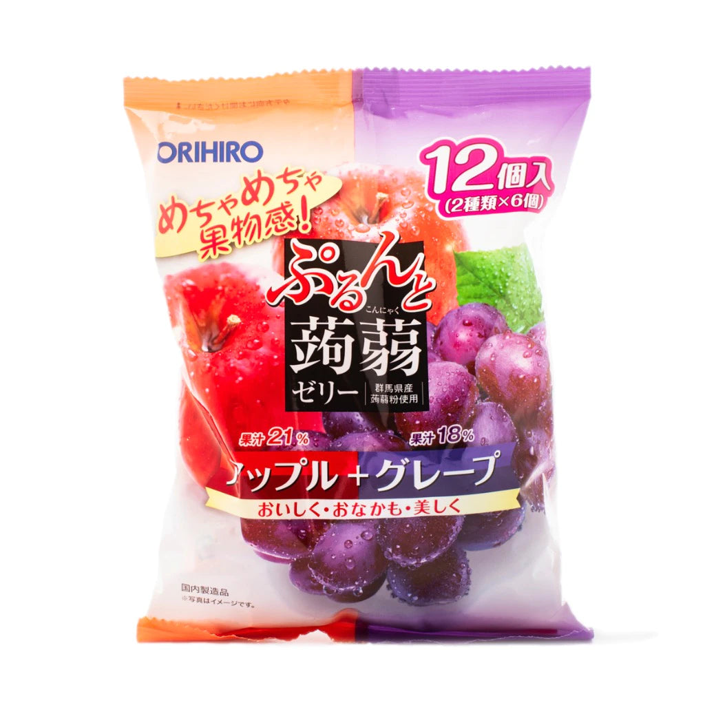ORIHIRO 蒟蒻果冻 苹果+紫葡萄口味 240g