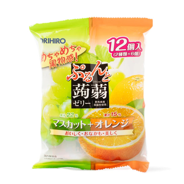 ORIHIRO 蒟蒻果冻 橘子+青葡萄口味 240g