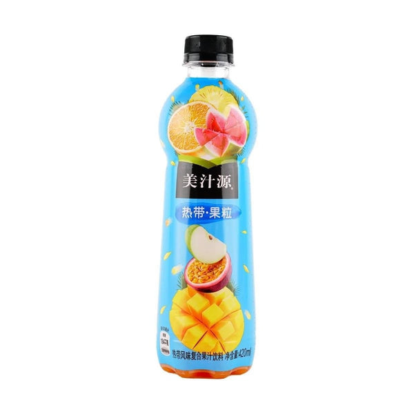 美汁源 热带果粒 热带风味复合果汁饮料 420ml
