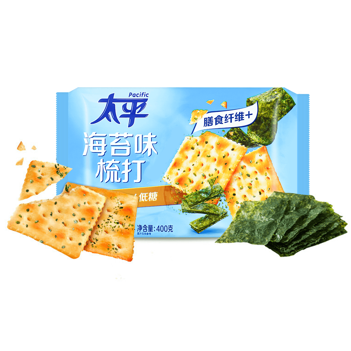 太平 苏打饼干海苔味 400g 16包独立包装