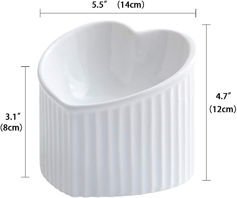 陶瓷猫碗 白色
