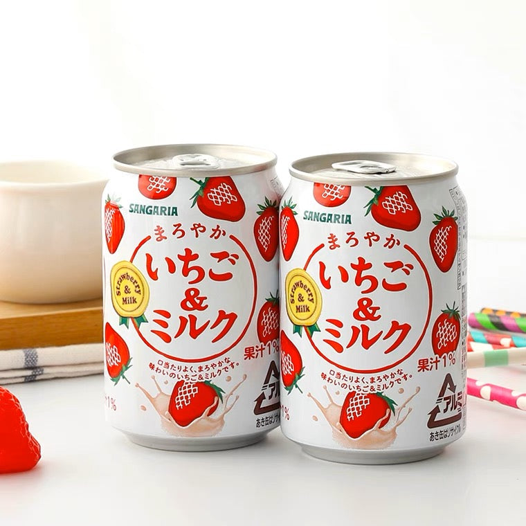 三佳丽 果汁含量1% 草莓牛奶 日版 265ml